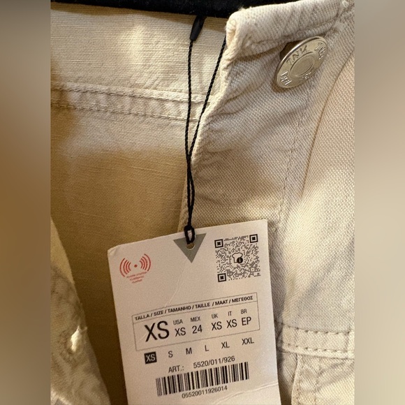 Nwt- zara- linen blend jumpsuit-XS - Picture 5 of 6